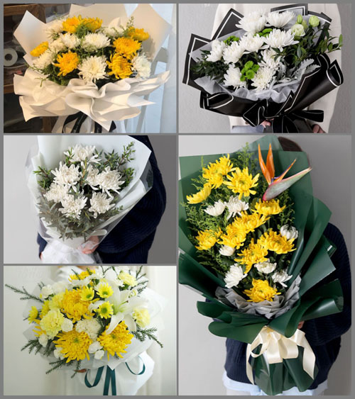 山东莱芜钢城区艾山街道雁埠村白事花束代送